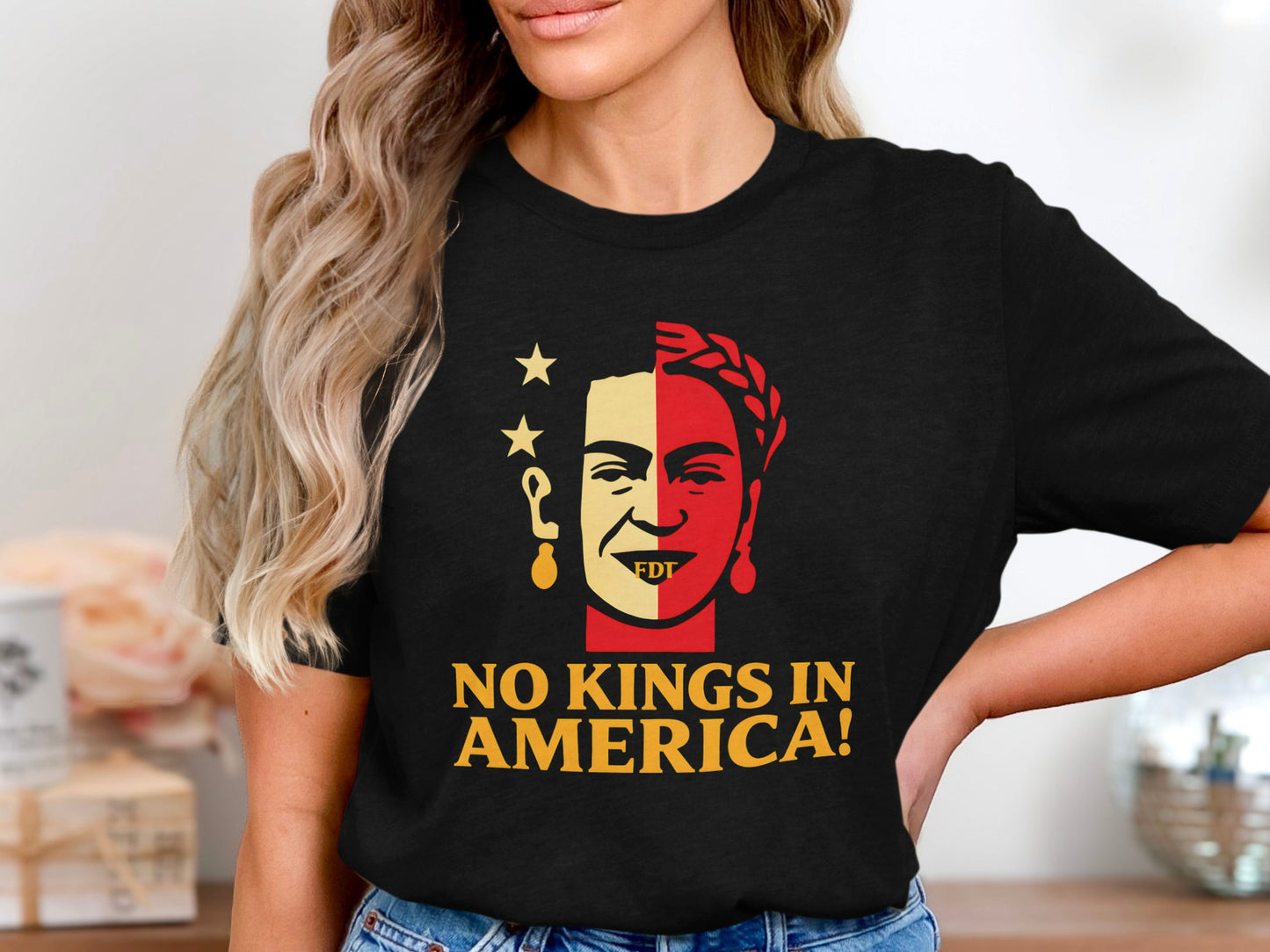 No Kings In America Graphic T Shirt Casual Product