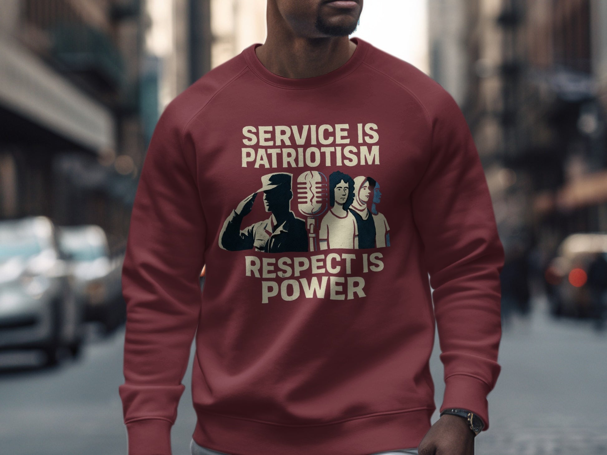 Service Is Patriotism Respect Is Power product type