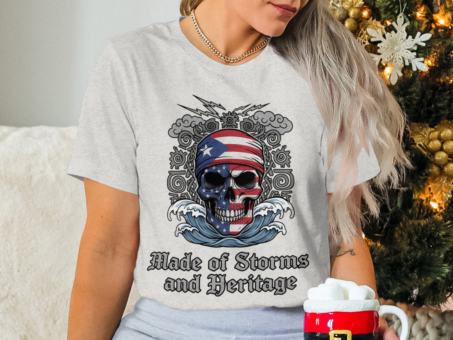 Made of Storms and Heritage Skull T-shirt