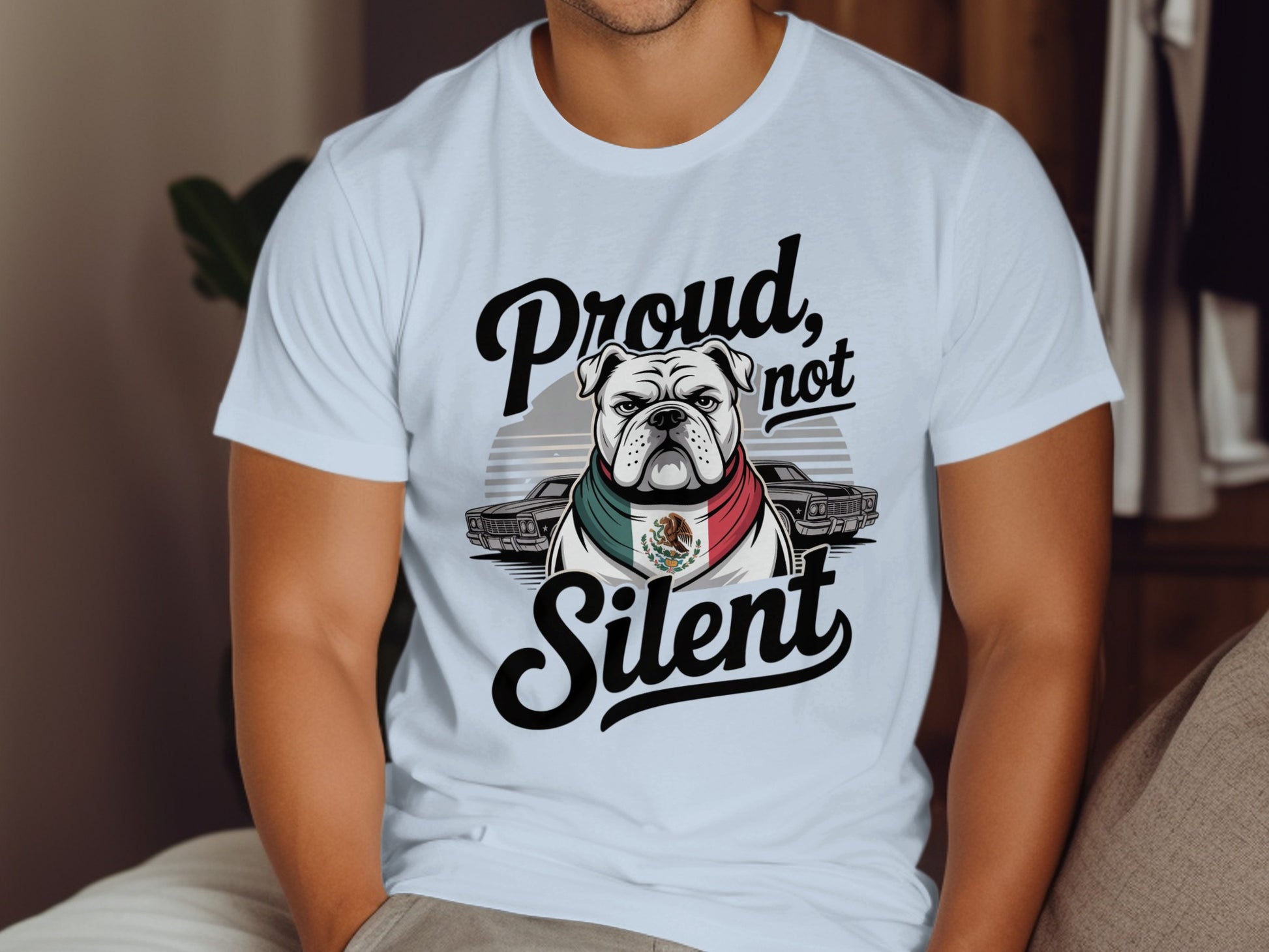 Proud Not Silent Graphic Bulldog T-Shirt product