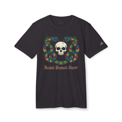 Resist Protect Serve Colorful Skull T-shirt