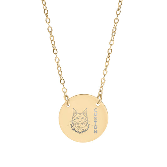 Custom or Personalized Cat Necklace Design Template