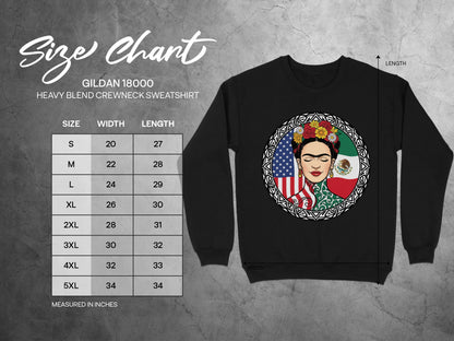 Long Sleeve Crewneck With Frida Kahlo Print Design