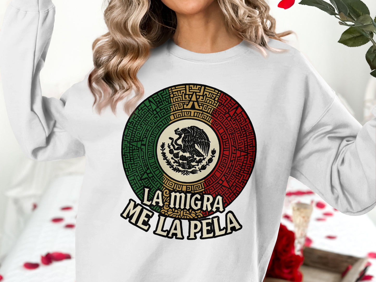 La Migra Me La Pela Graphic Sweatshirt product type