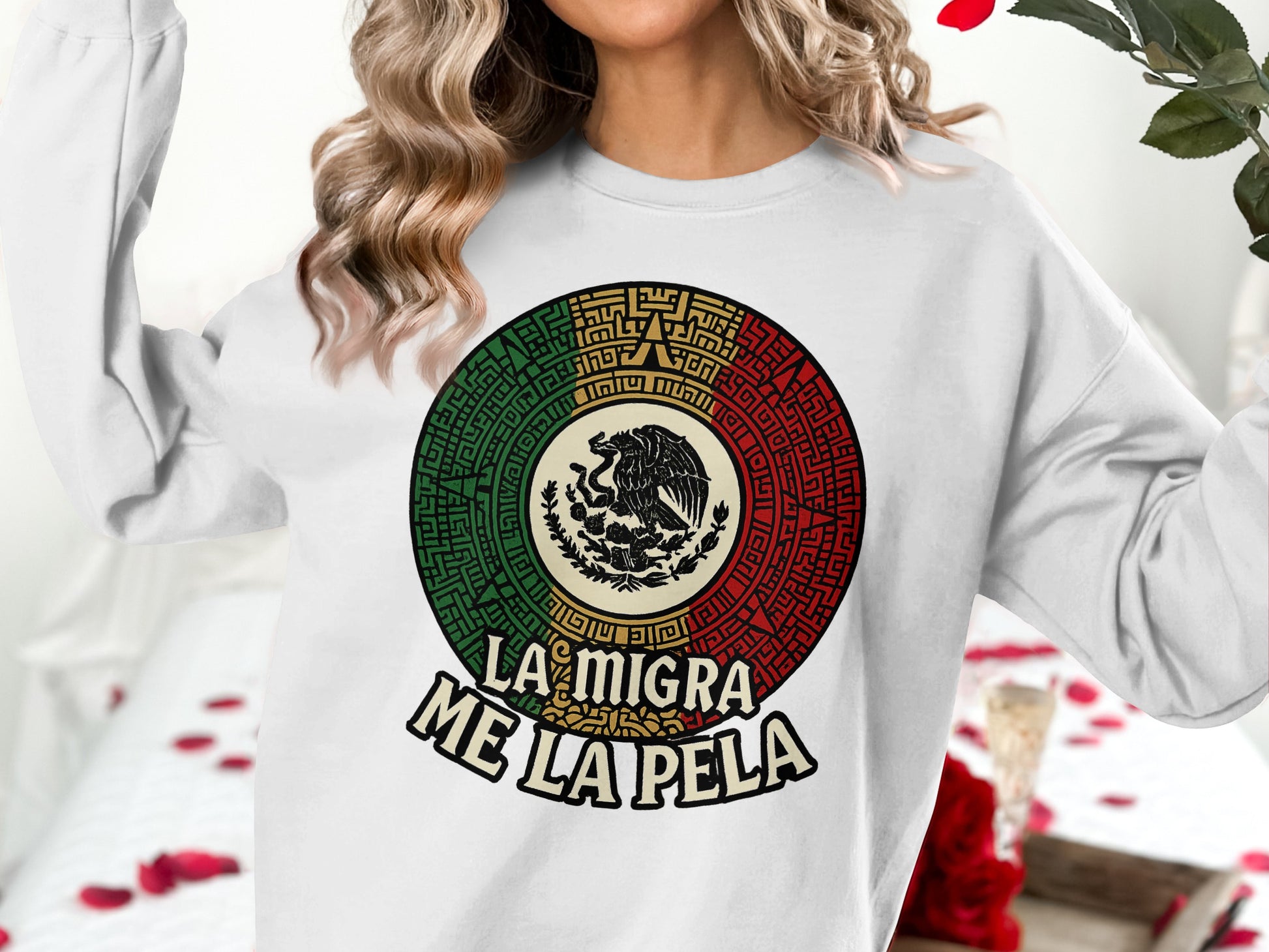 La Migra Me La Pela Graphic Sweatshirt product type