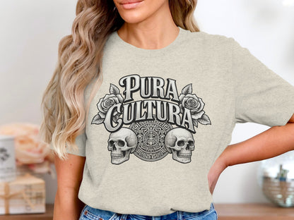 Pura Cultura Graphic Tee with Skull Design T-Shirt product type
