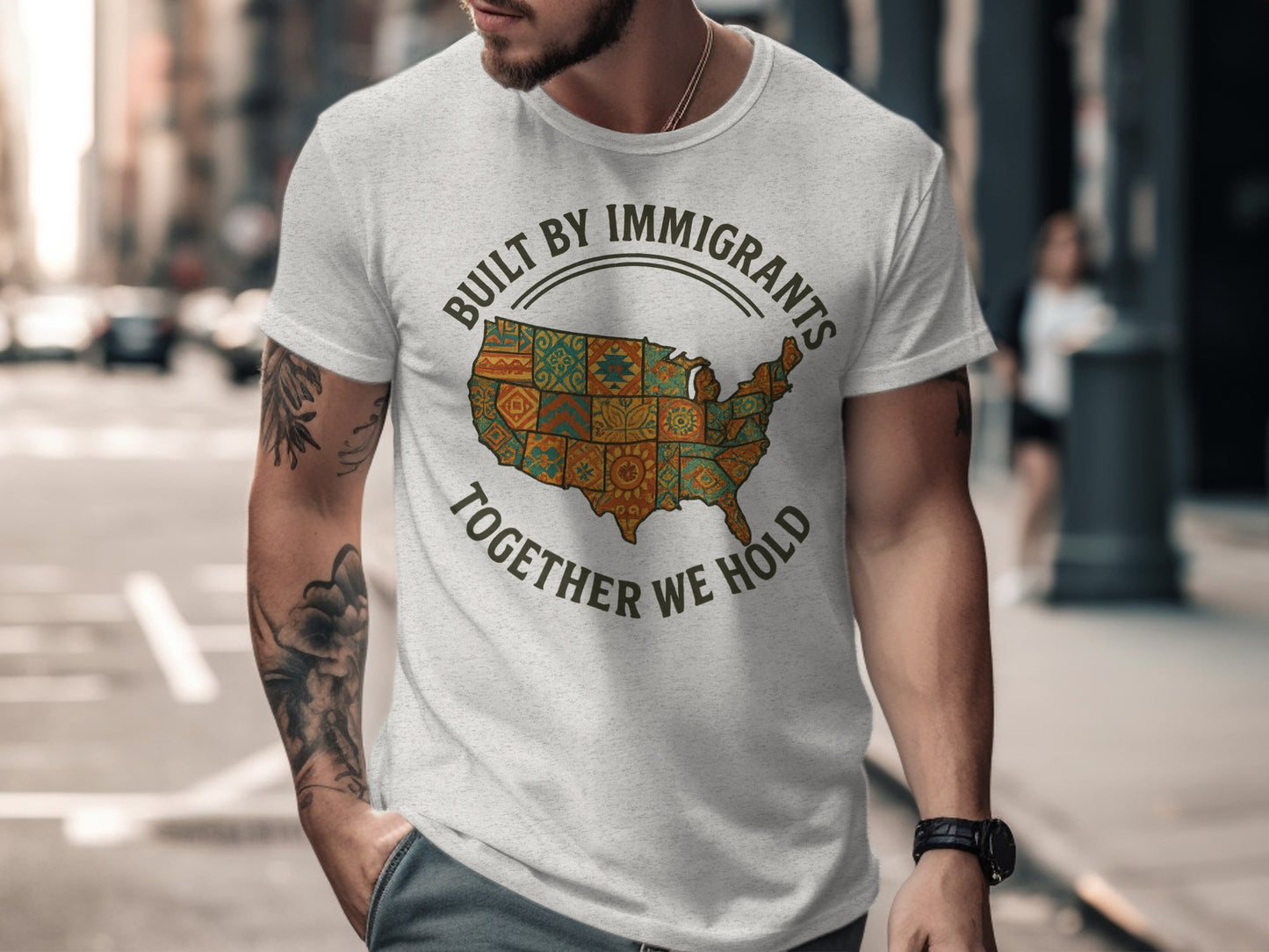 Built By Immigrants Together We Hold graphic product