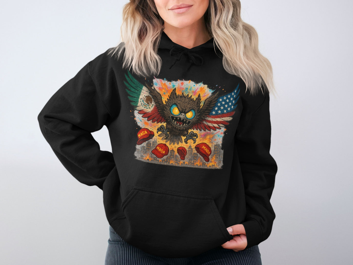 Fierce Winged Beast Graphic Hoodie product