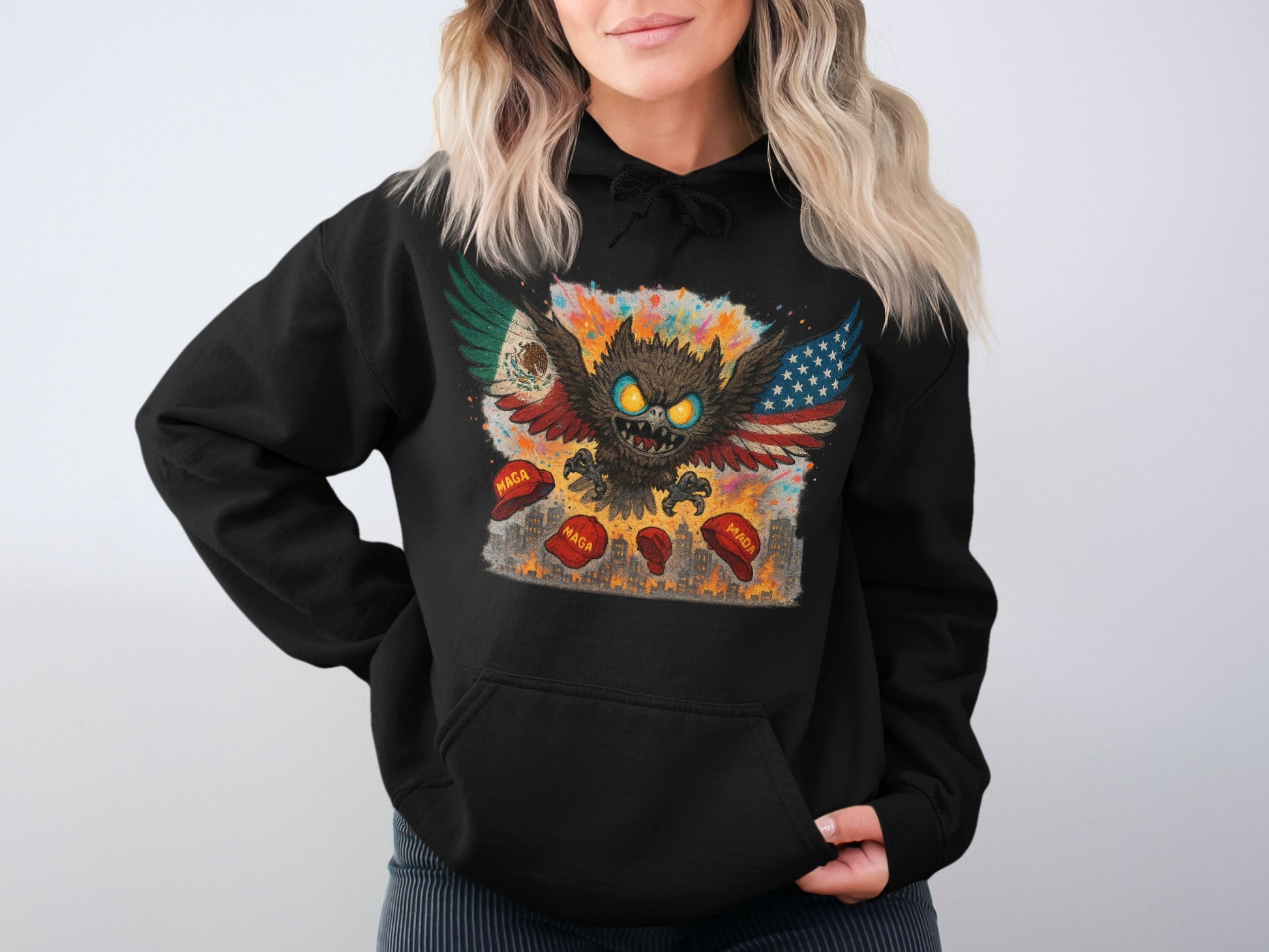 Fierce Winged Beast Graphic Hoodie product
