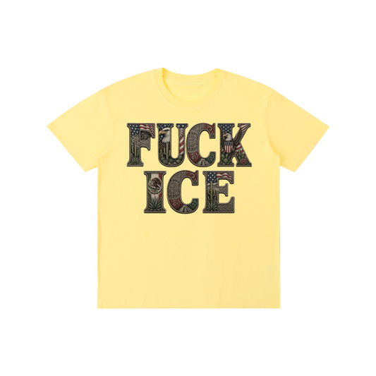 FUCK ICE with FDT Subtle The Perfect Tee; LOUDNESS Needed Now!! Pure Cotton Unisex T-Shirt