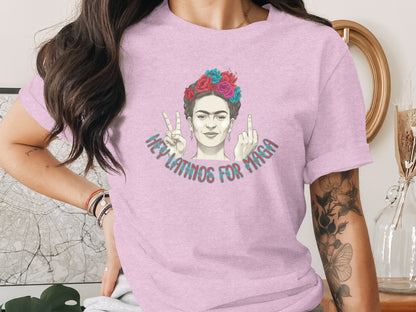 Hey Latinos For Maga Graphic T-shirt