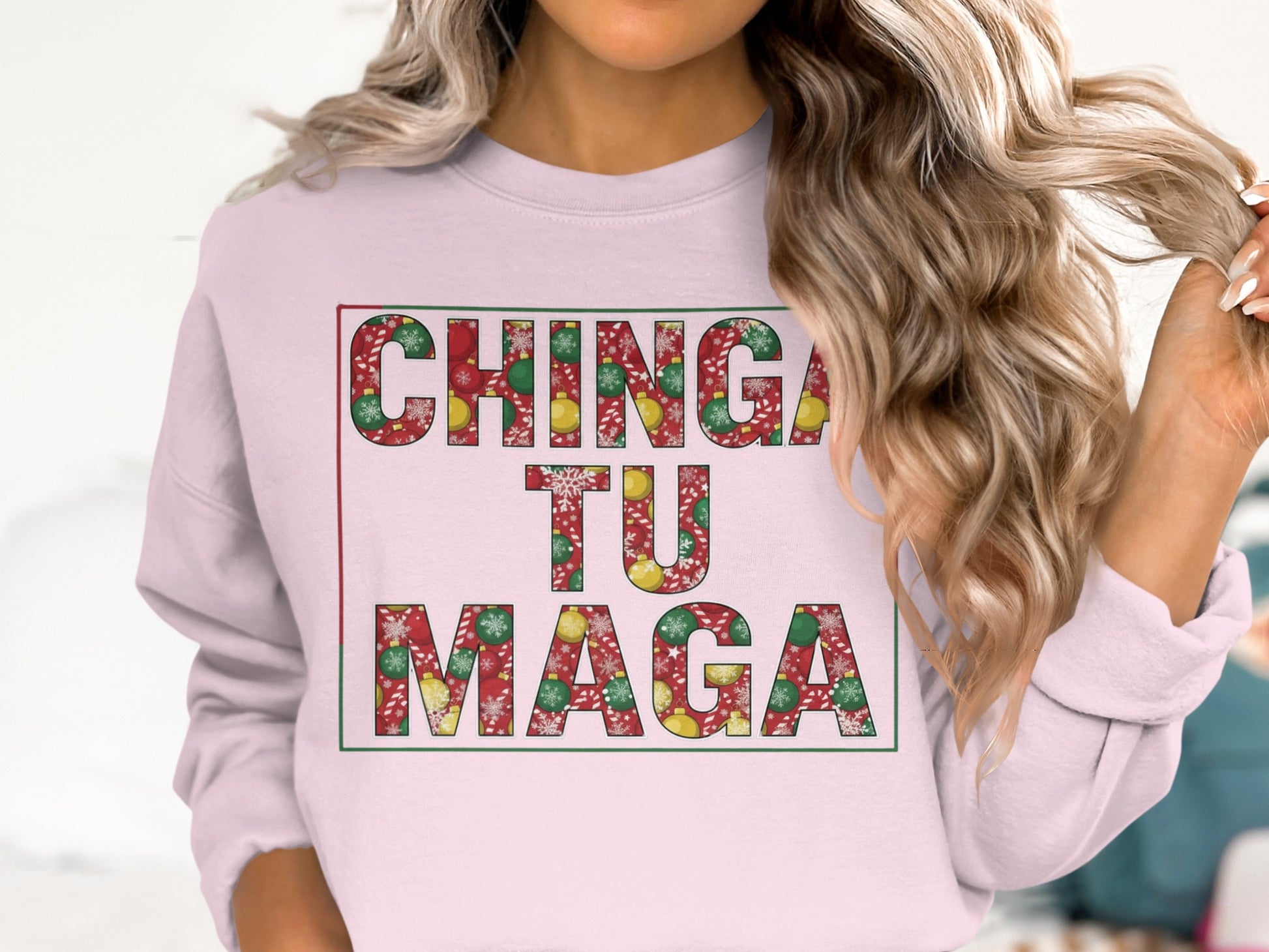 Chinga Tu Maga Floral Sweatshirt Statement Apparel