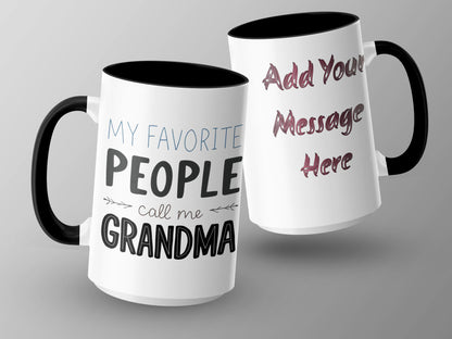 My Favorite People Call Me Grandma Personalized Mug Product