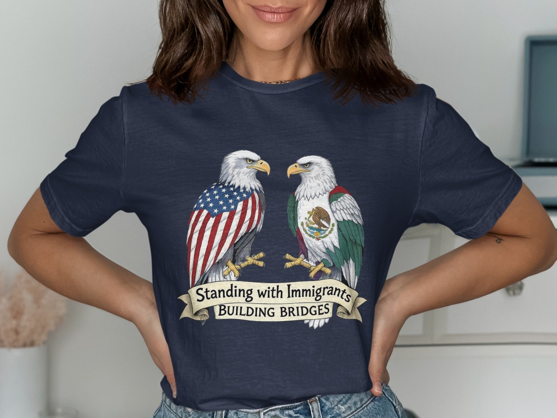 Standing with Immigrants Building Bridges shirt product type