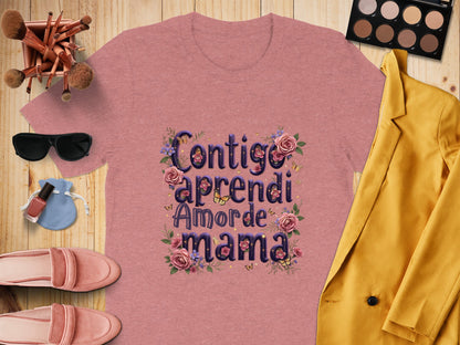 Contigo aprendi amor de mama graphic product type