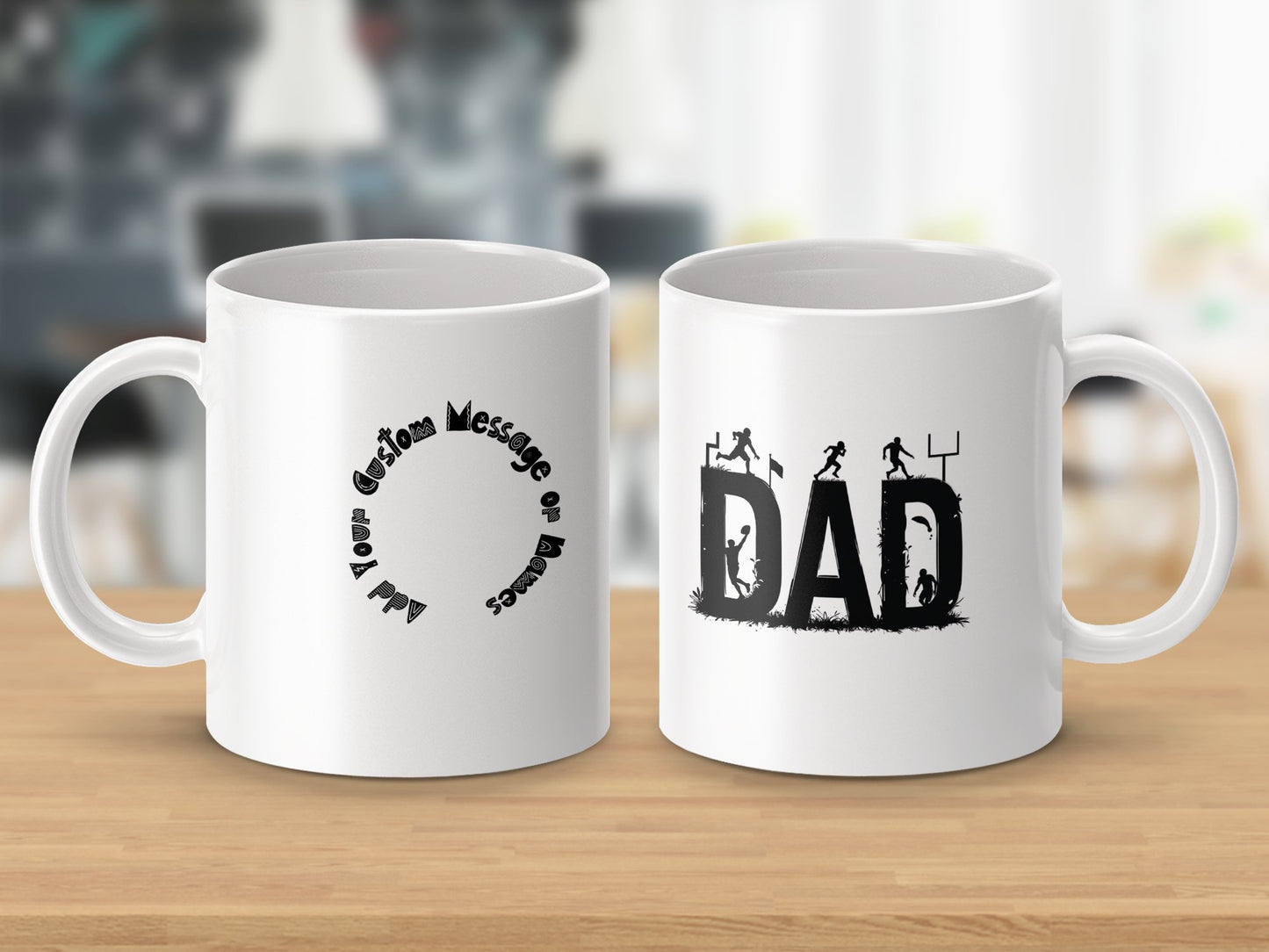 Personalized Dad Design Customizable Message Mug product