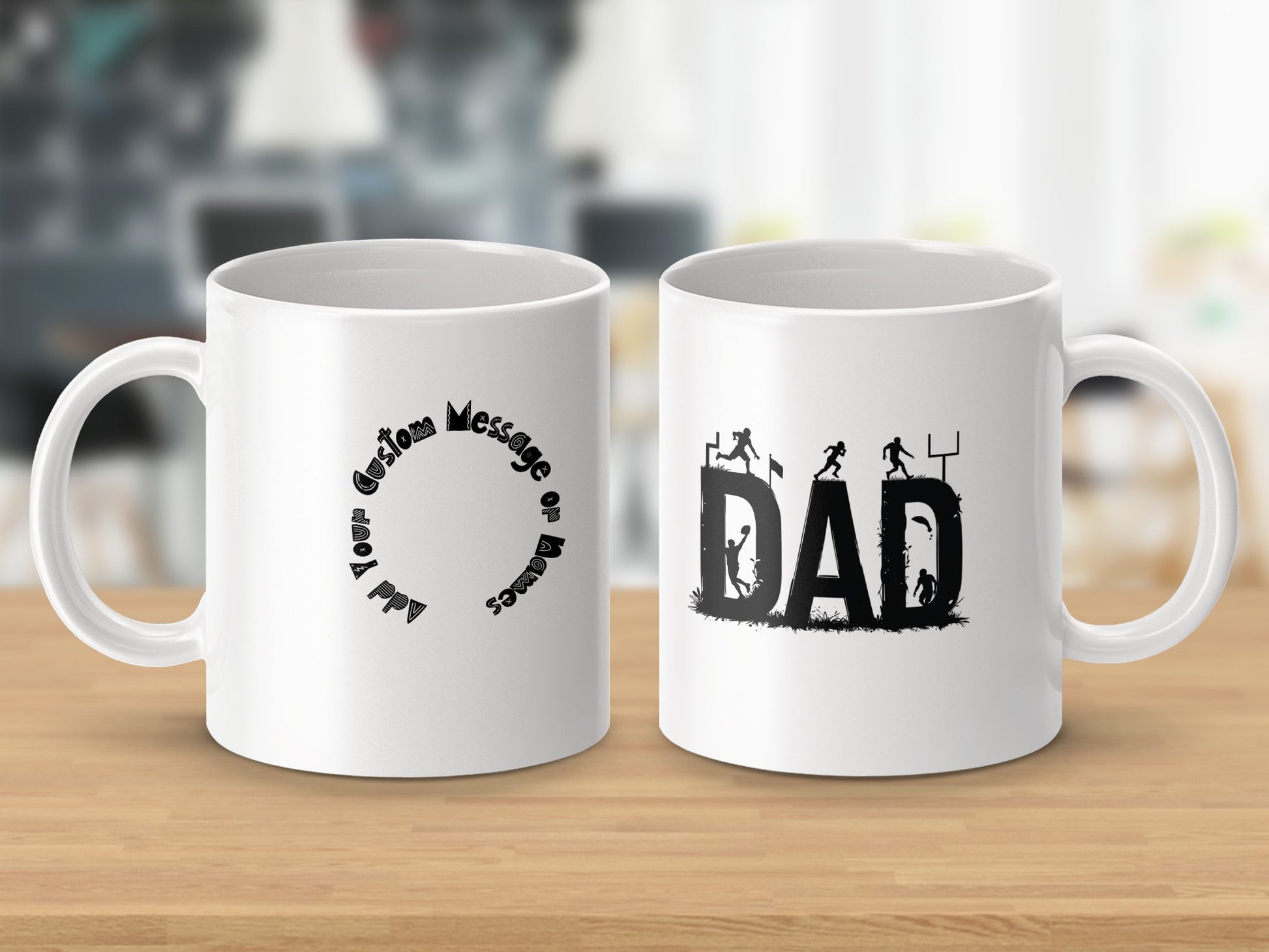 Personalized Dad Design Customizable Message Mug product
