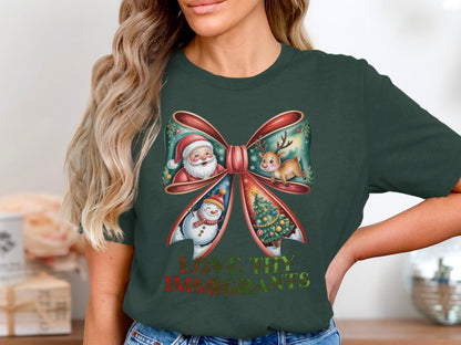 Love Thy Immigrants Christmas T-Shirt