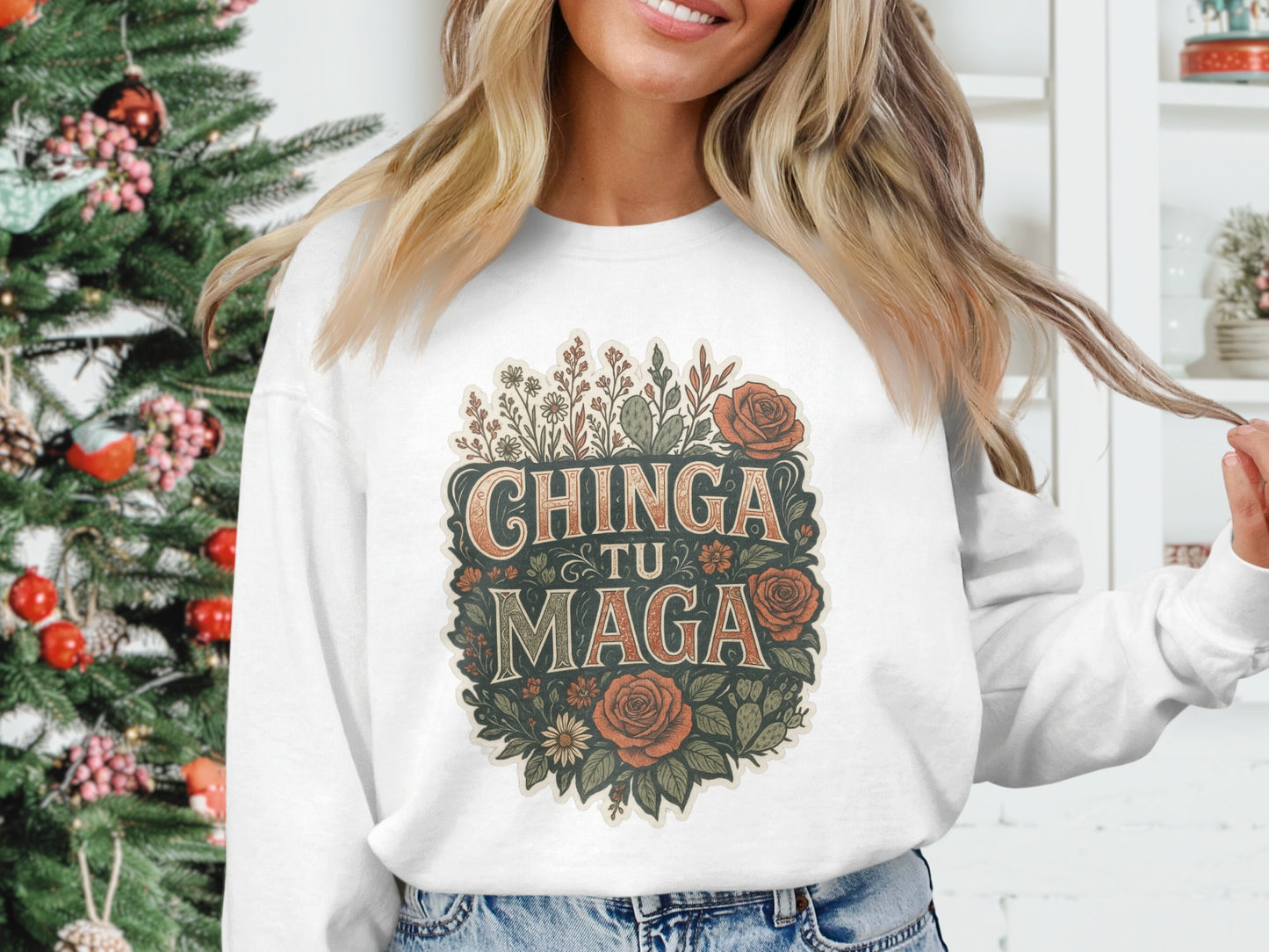 Chinga Tu Maga Graphic Sweatshirt product type