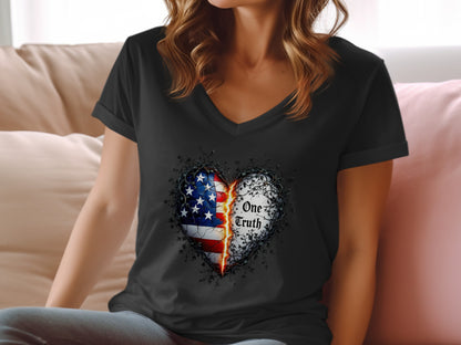 One Truth Heart Design Graphic T-Shirt product