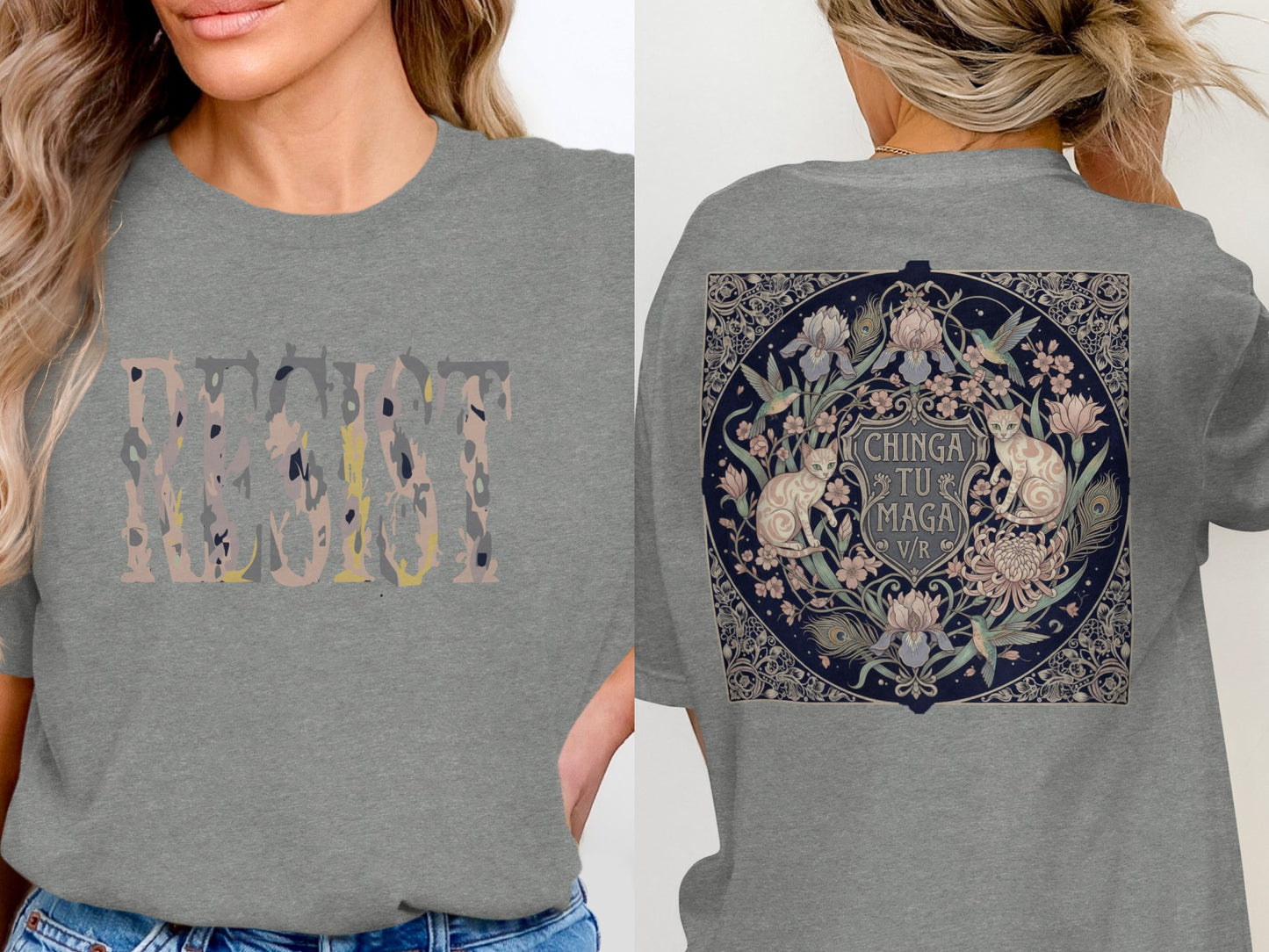 Stylish Graphic Tee with Unique Digital Print Design