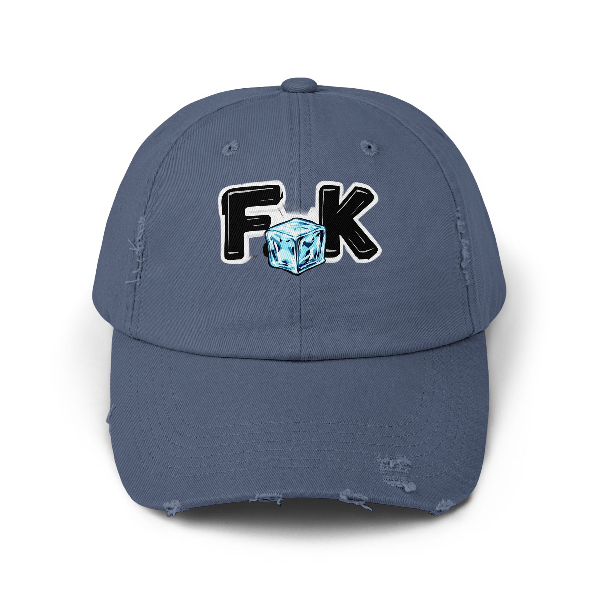 F K Ice Cube Graphic Design Distressed Dad Hat product type