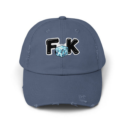 F K Ice Cube Graphic Design Distressed Dad Hat product type