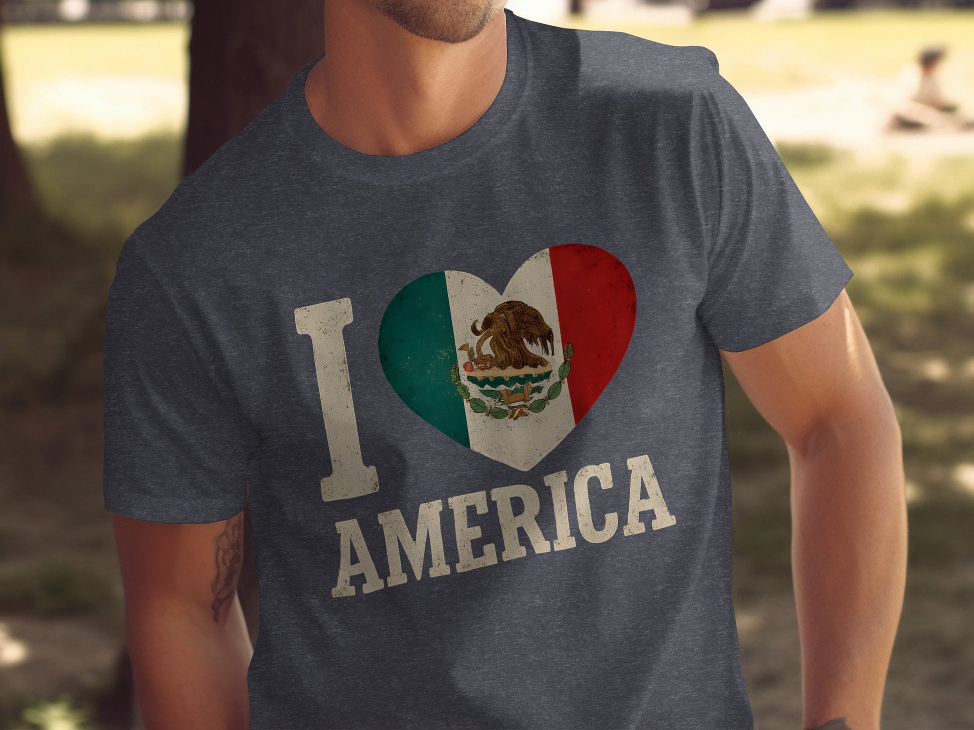 I Love America Heart Flag Graphic Tshirt product