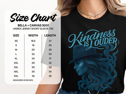 Kindness Is Louder Graphic Tee Inspirational Shirt