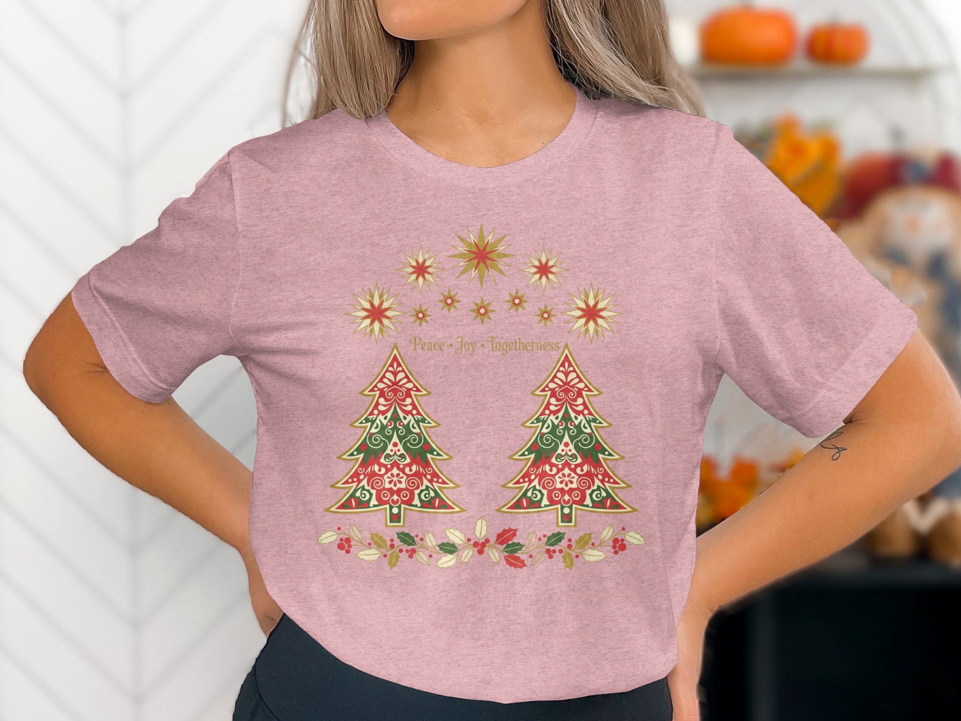 Peace Joy Togetherness Christmas Trees Shirt