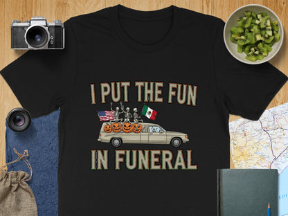 Festive Halloween Themed Fun in Funeral T-shirt product