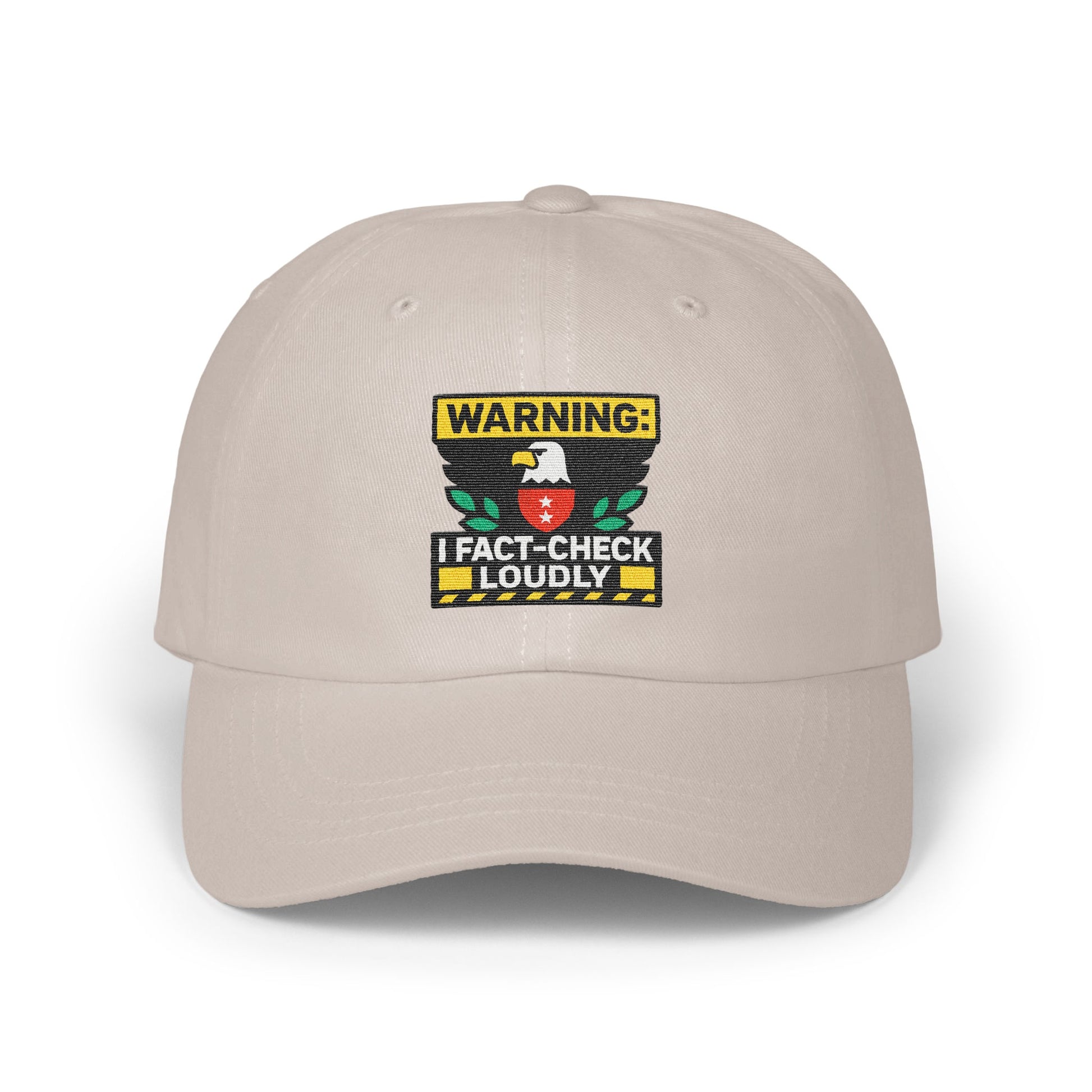 Fact-Check Loudly Warning Sign Graphic Hat product