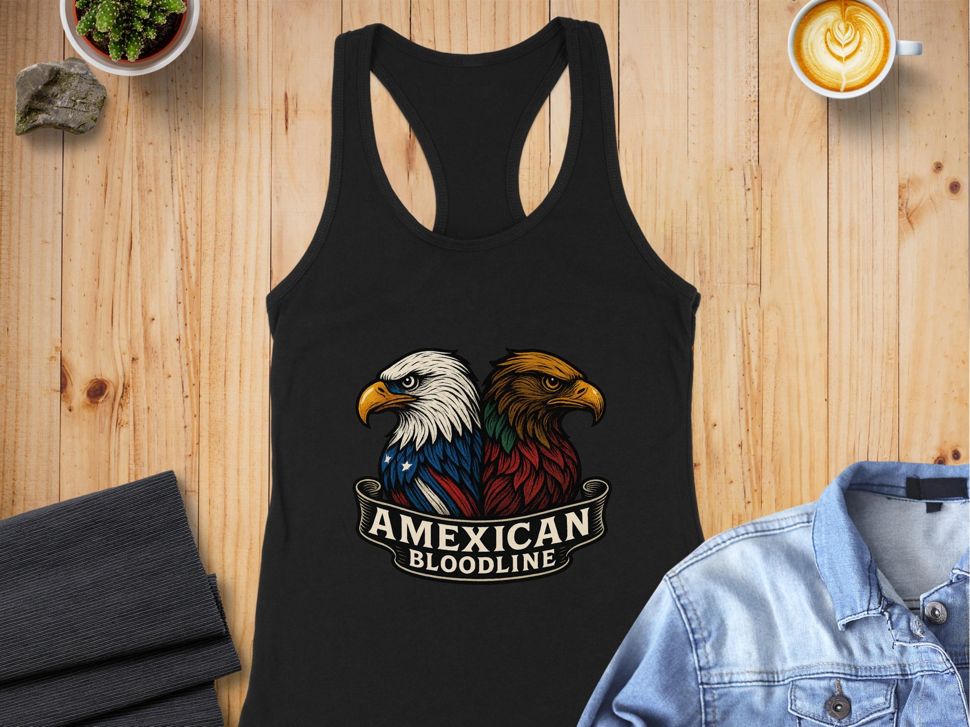 Striking American Eagle Design Tank Top product type