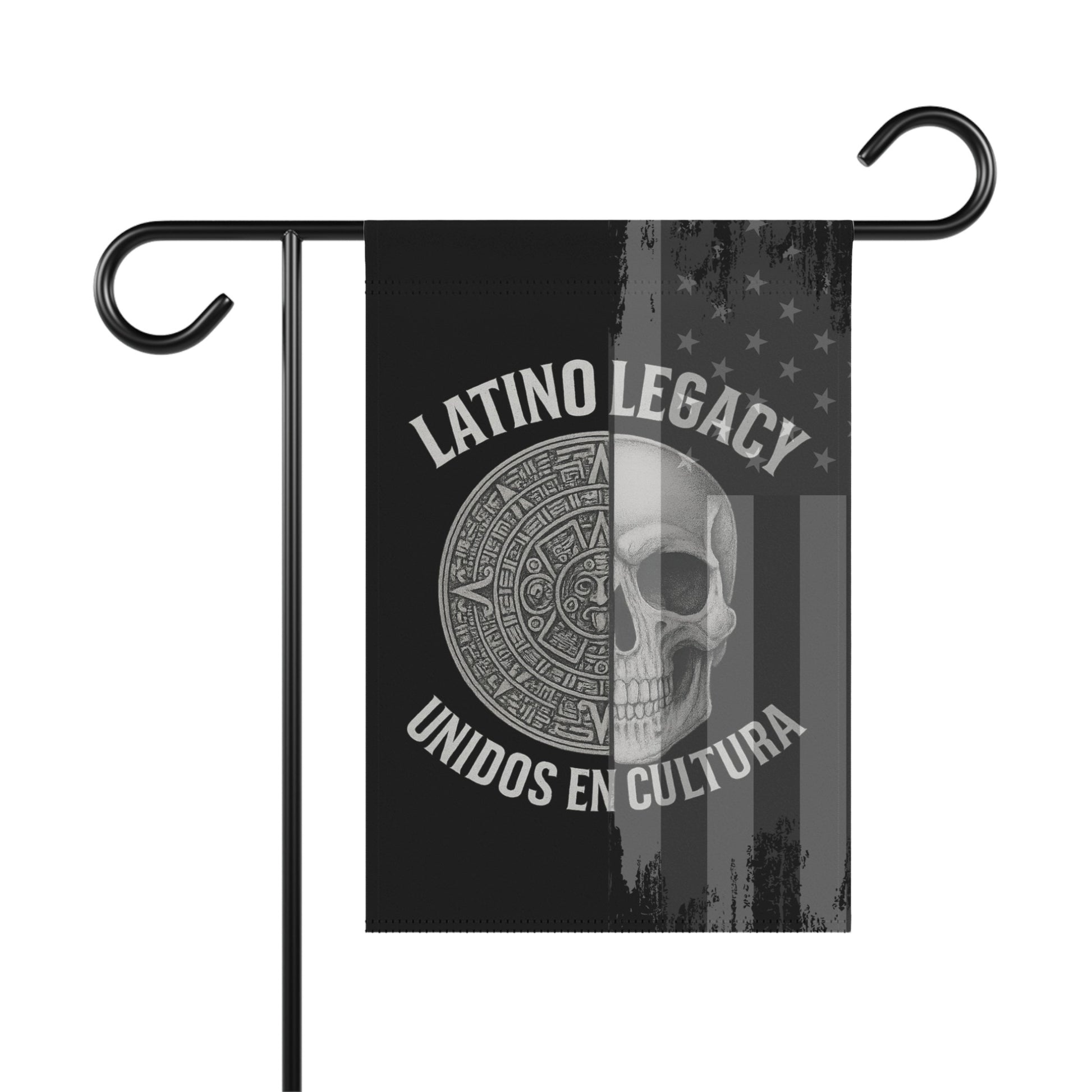 Latino Legacy Unidos en Cultura Skull Garden Flag