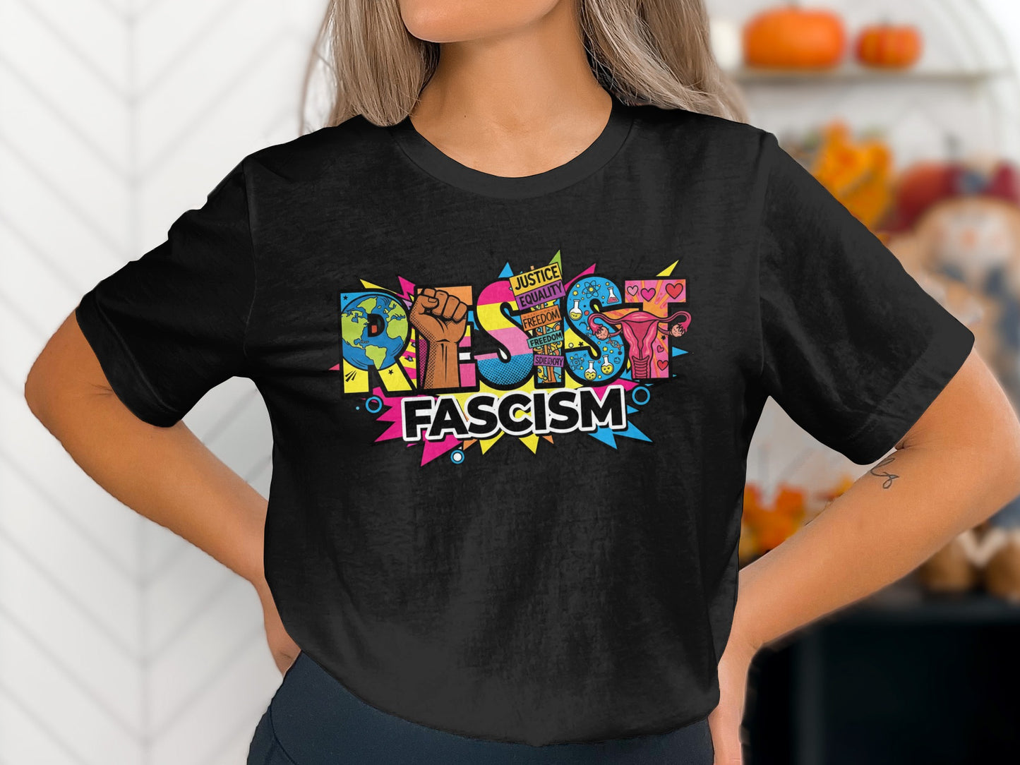 Resist Fascism Graphic T-Shirt product type