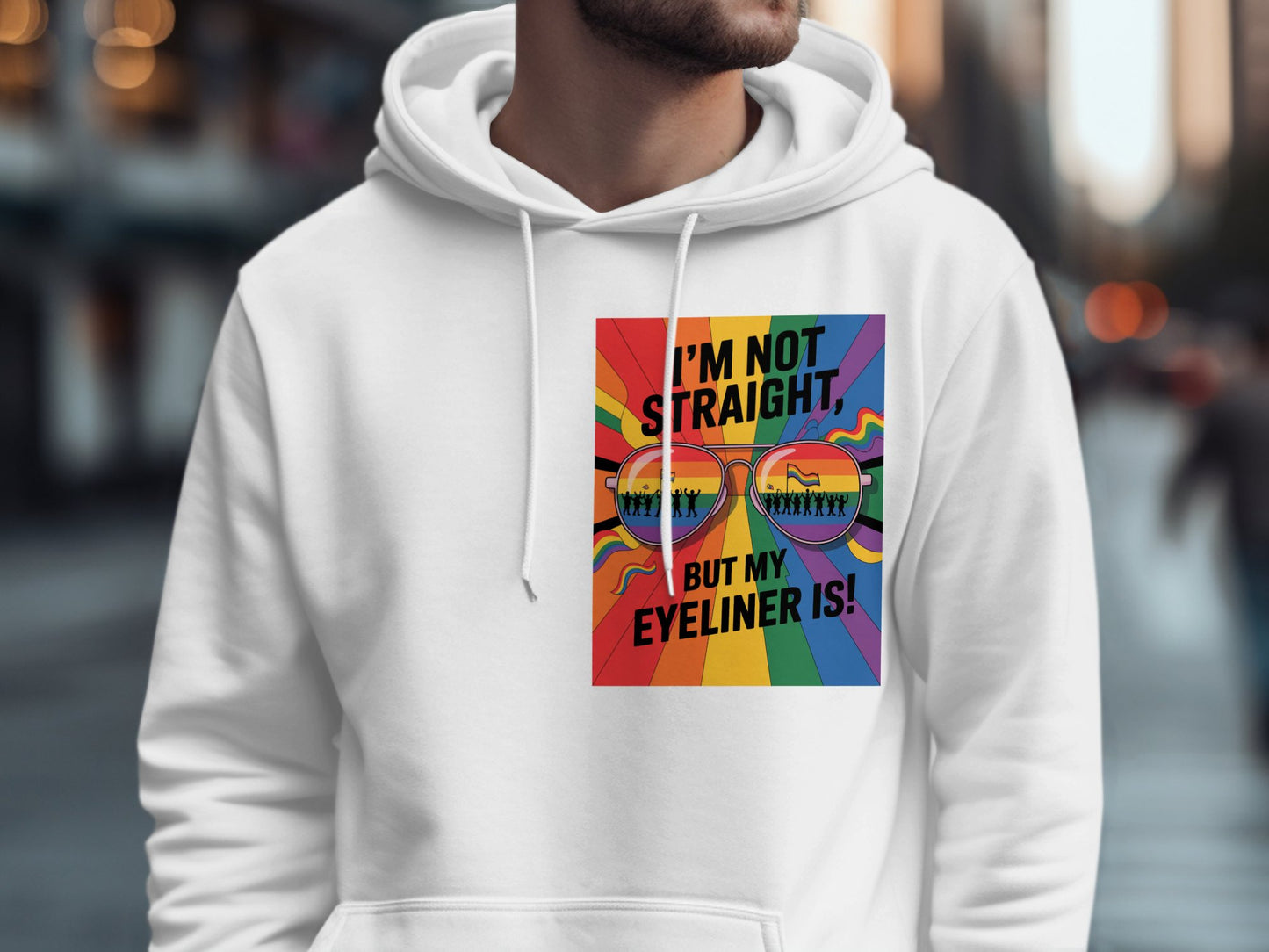 I'm Not Straight But My Eyeliner Is Hoodie product