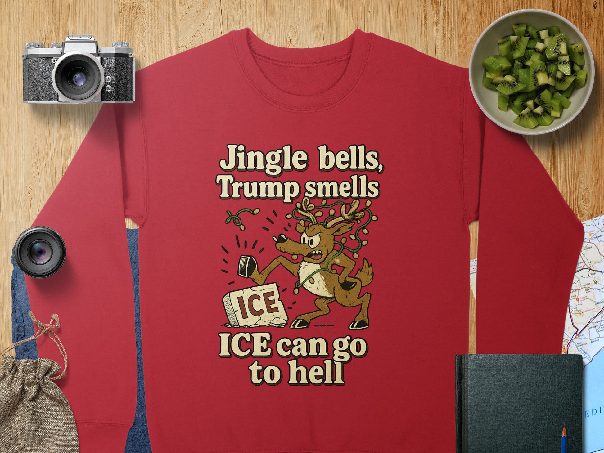 Jingle Bells Trump Smells Reindeer Christmas Sweatshirt