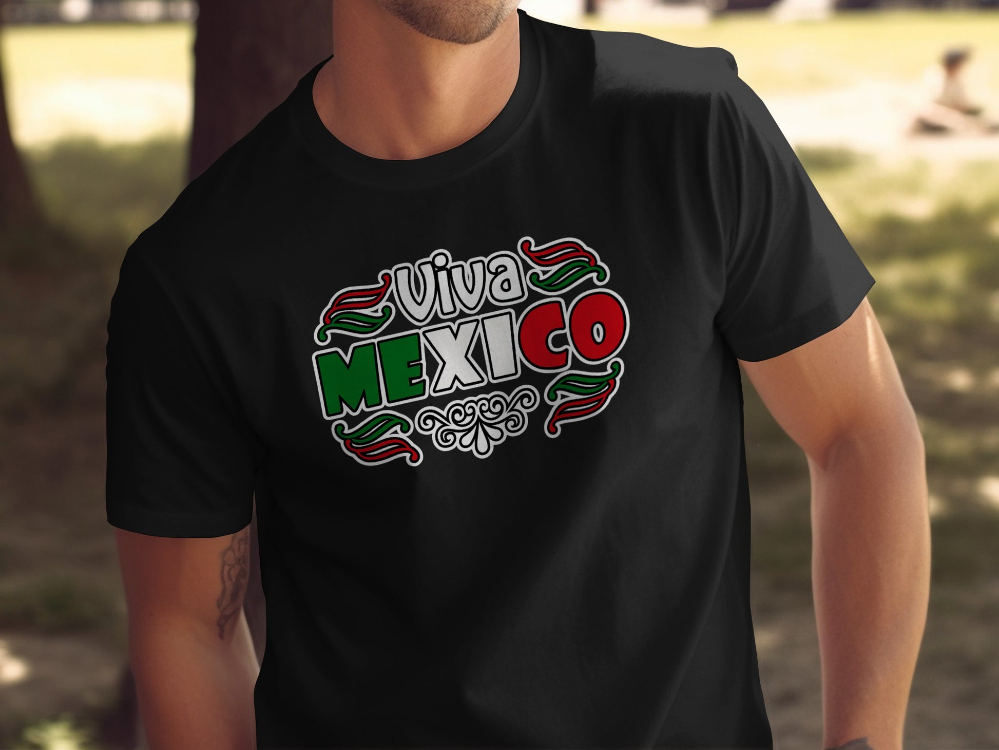 Viva Mexico Colorful Design Men's T-Shirt Product