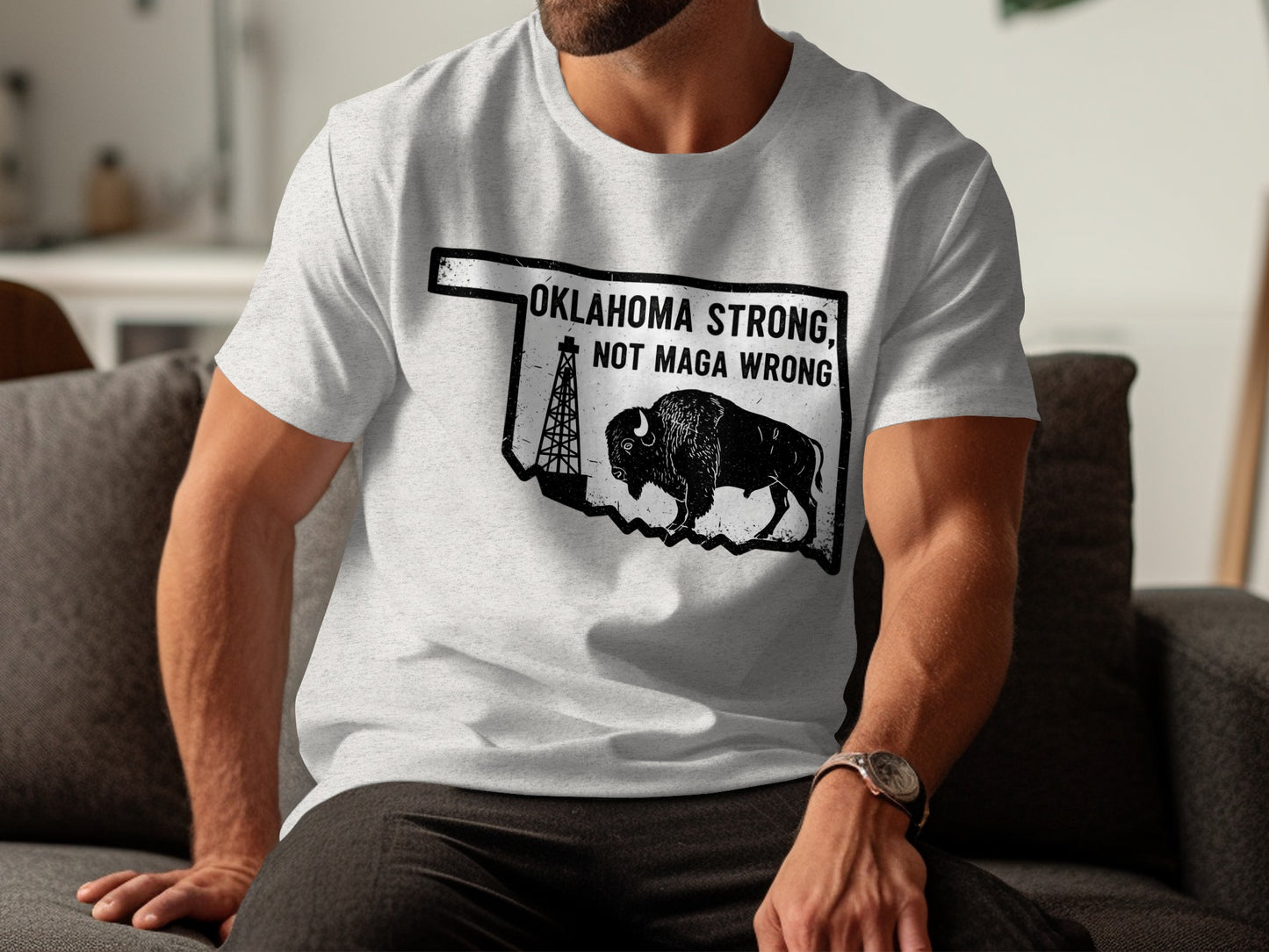Oklahoma Strong Not Maga Wrong Anti Trump Shirt FDT T-Shirts