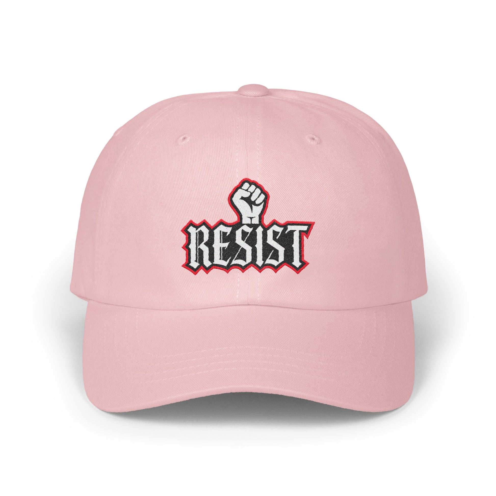 Resist Embroidered Pink Adjustable Cap product type