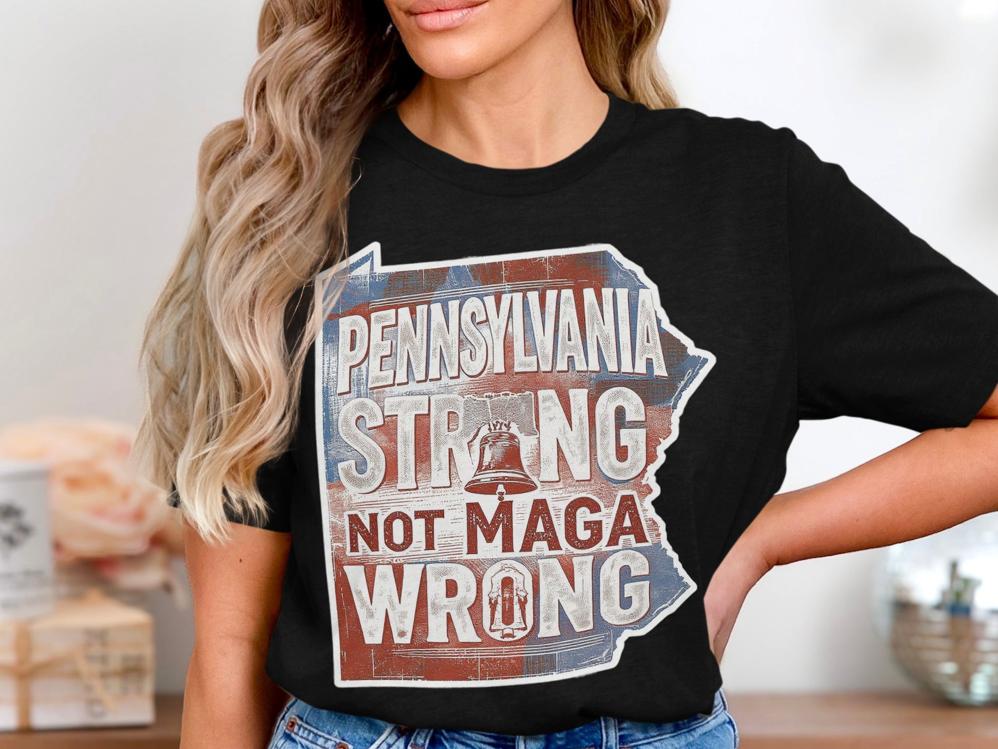 Pennsylvania Strong Not MAGA Wrong T-Shirt product