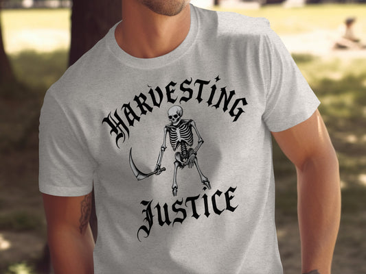 Harvesting Justice Skeleton Graphic T-Shirt product