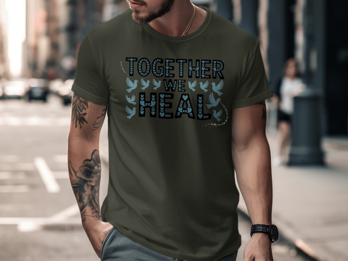 Together We Heal Graphic Printed T-shirt