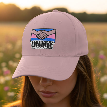 Unity Handshake Design Pink Baseball Cap product type