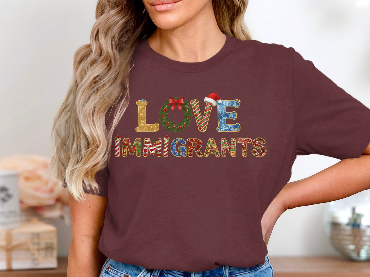 Love Immigrants Graphic Short Sleeve Tee