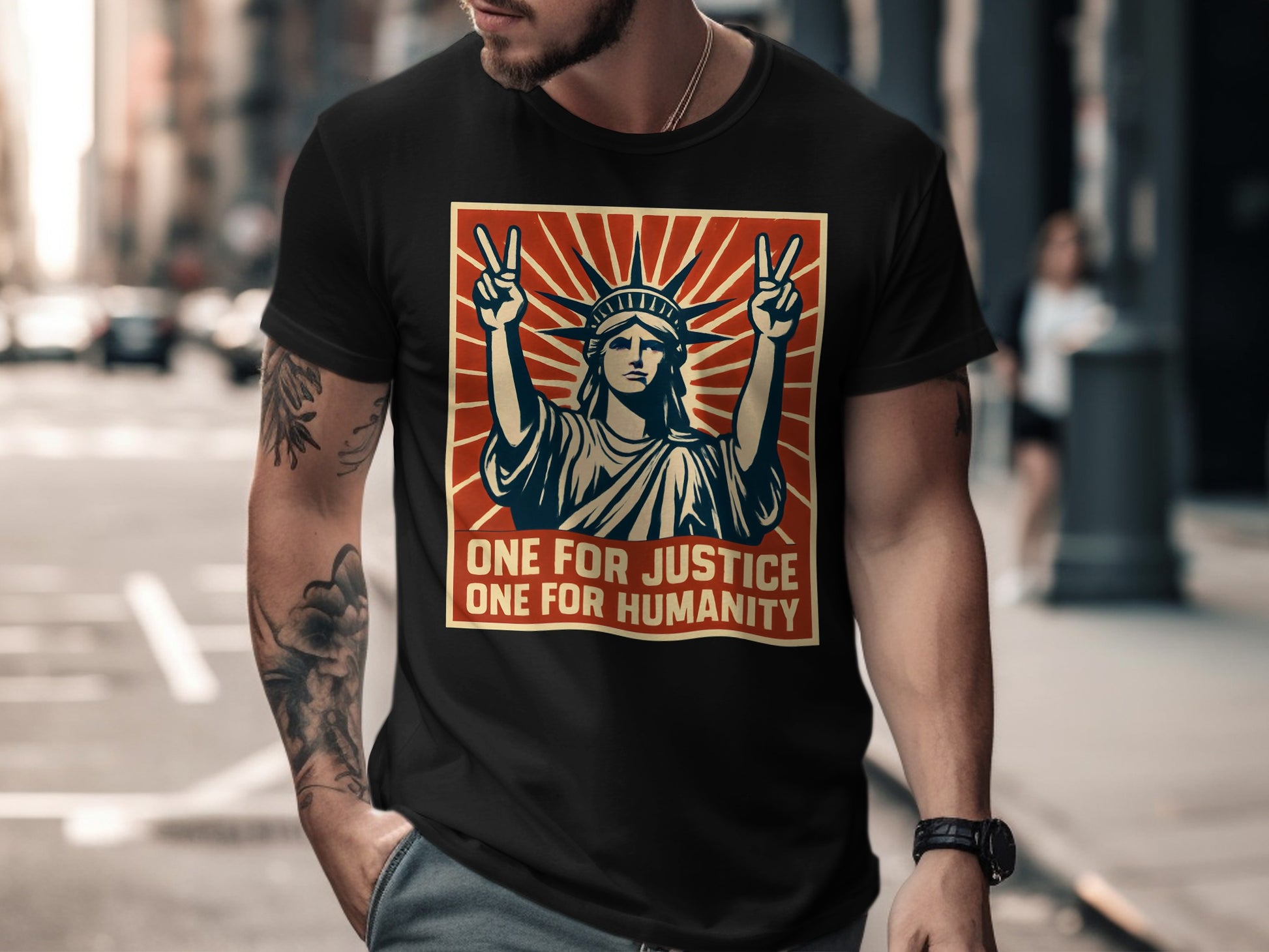 One for Justice One for Humanity Graphic Tee product
