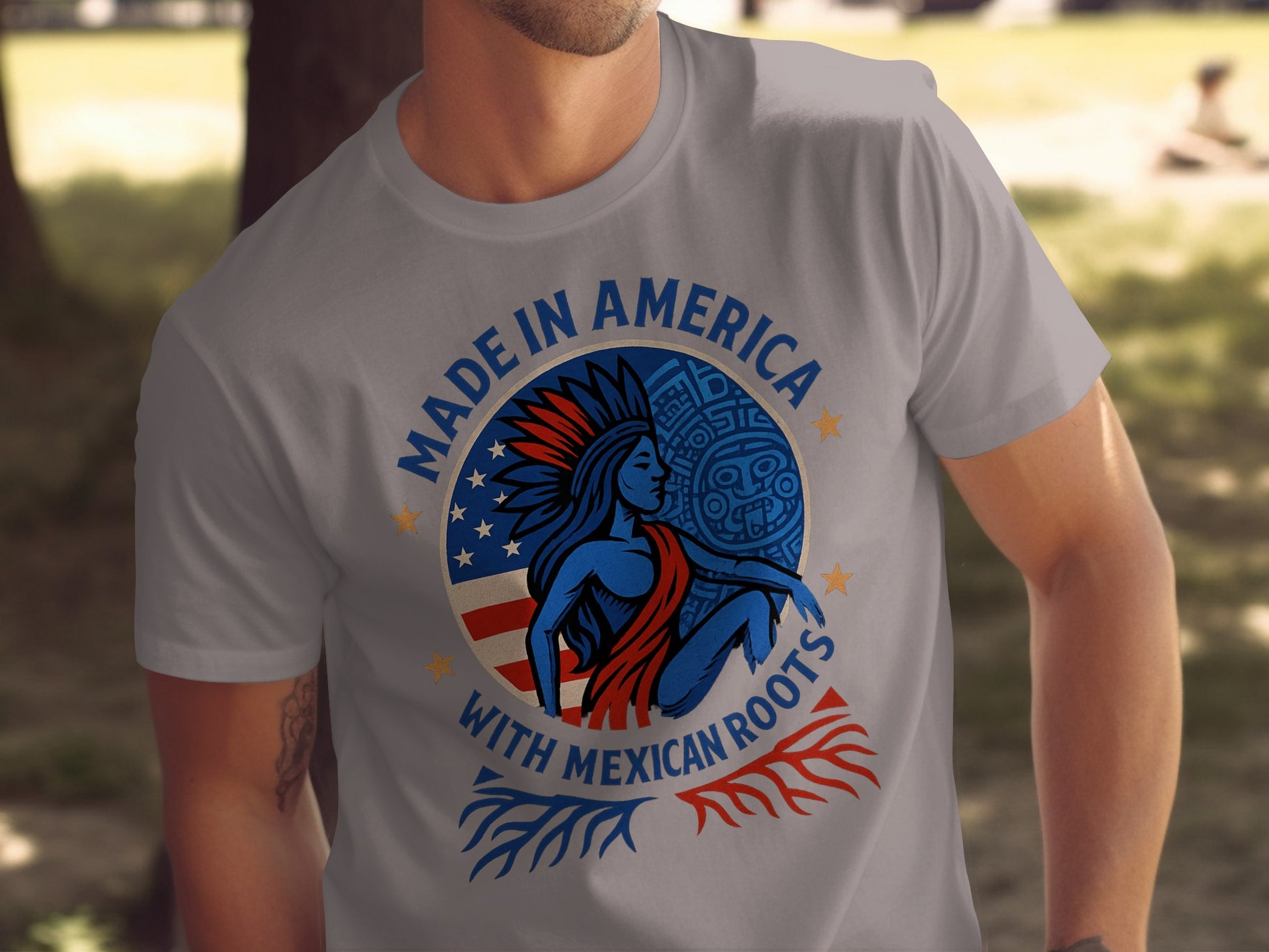 Made in America with Mexican Roots T-shirt
