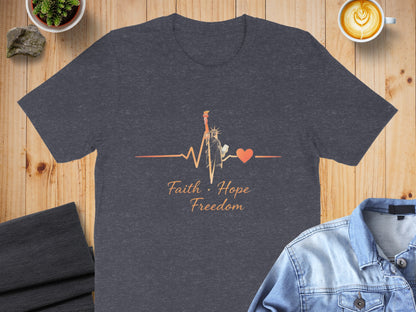 Faith Hope Freedom Graphic T-shirt Design product type