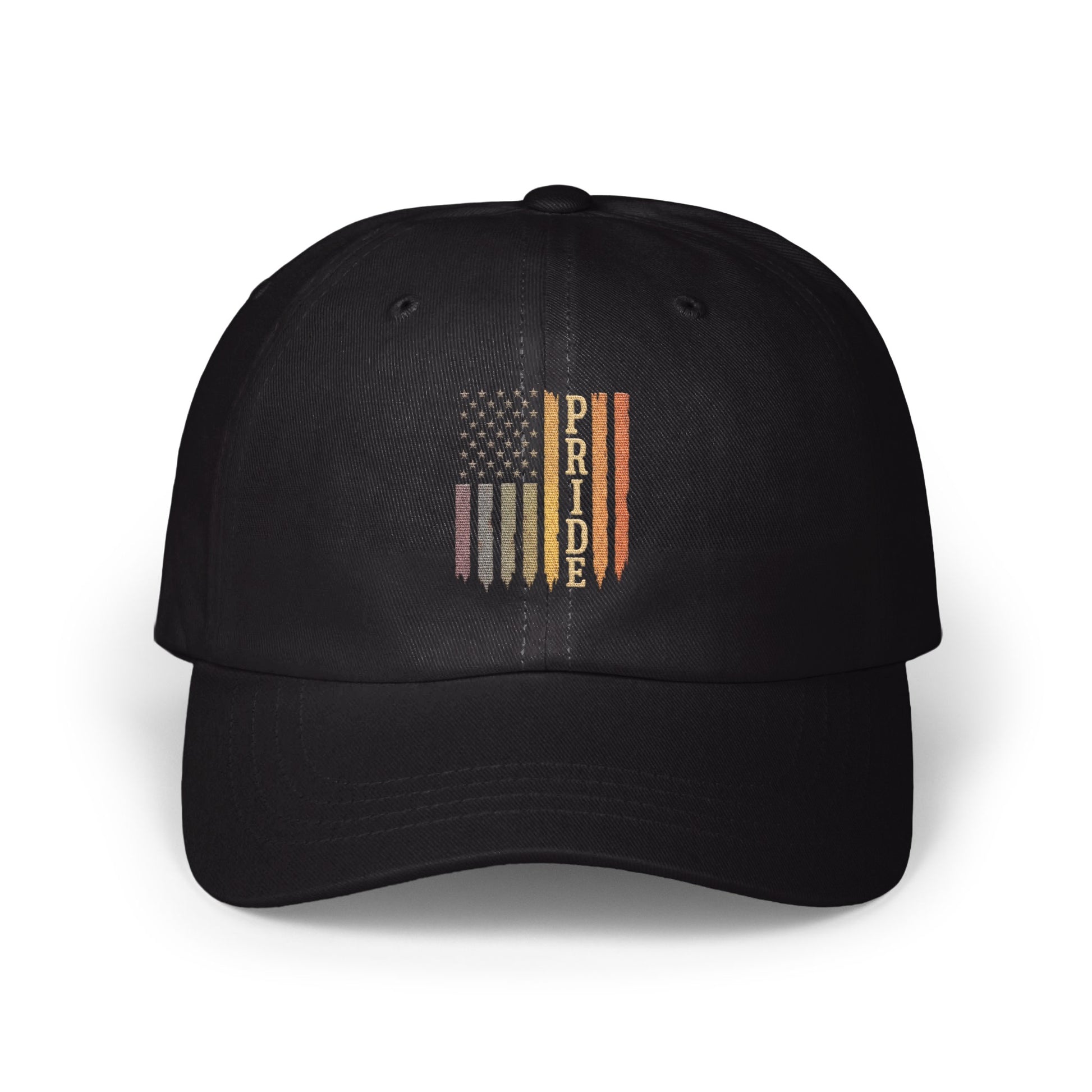 American Pride Flag Design on Black Cap product