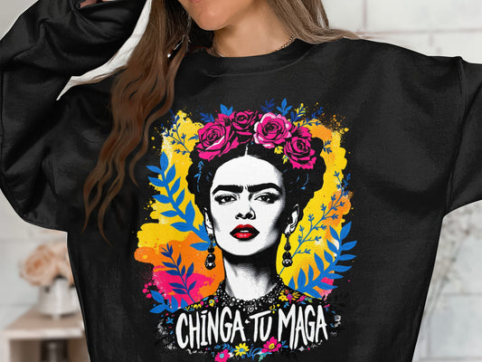 Colorful Artistic Chinga Tu Maga Sweatshirt product
